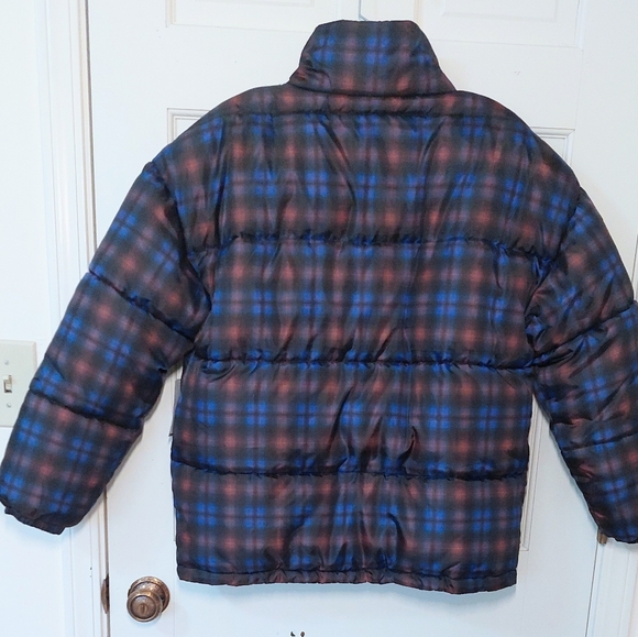 NWT Nordstrom BP Multicolor Plaid Puffer Jacket, Size XS (runs big) - Picture 4 of 9